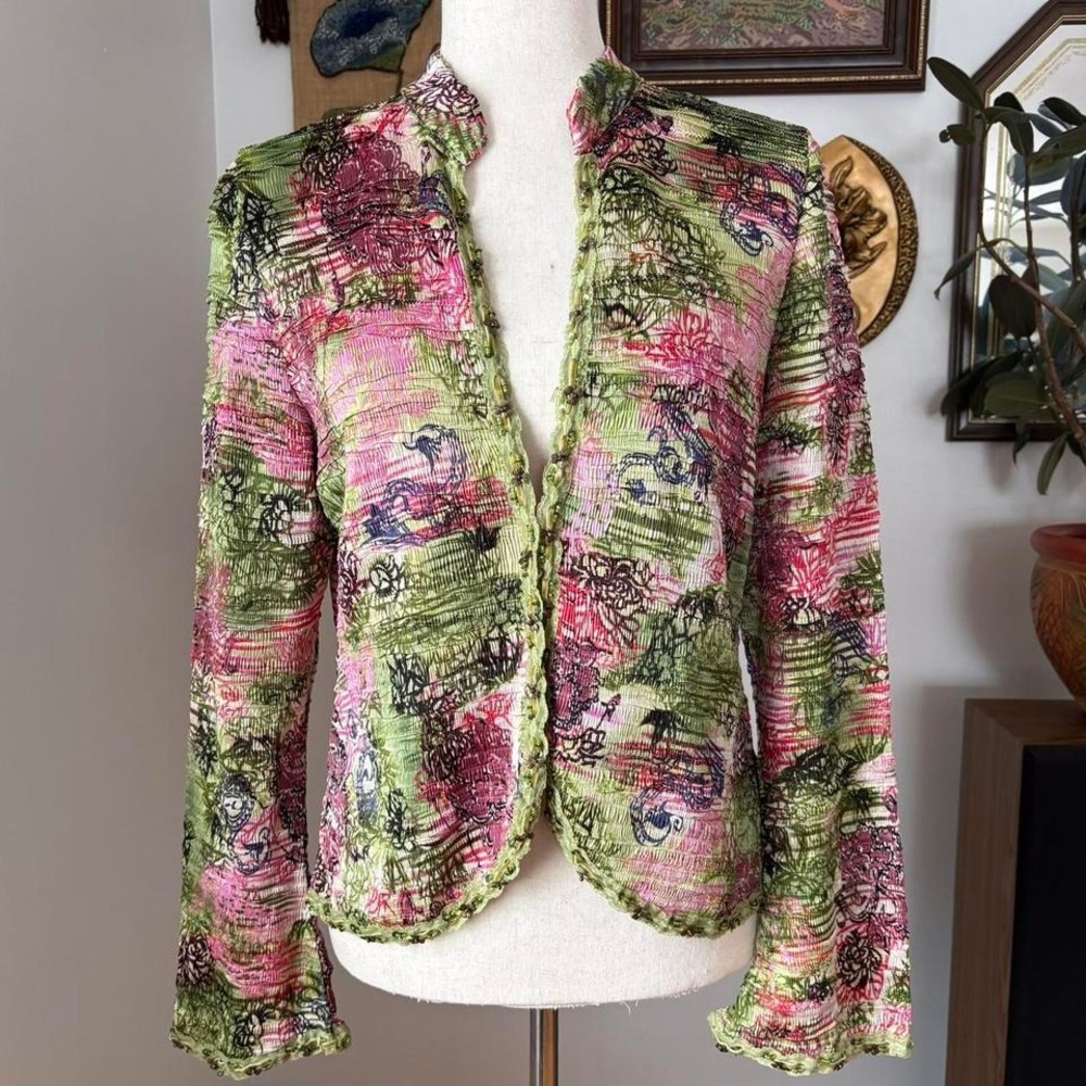 Alberto Makali Fairy Sequin Bell Sleeve Cardigan